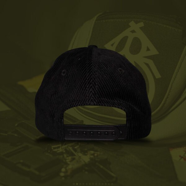 Gorra camper STRIL X RATS B negra Ratas de Corduroy