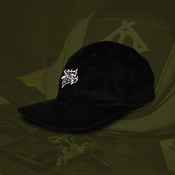 Gorra camper STRIL X RATS L negra Ratas de Corduroy